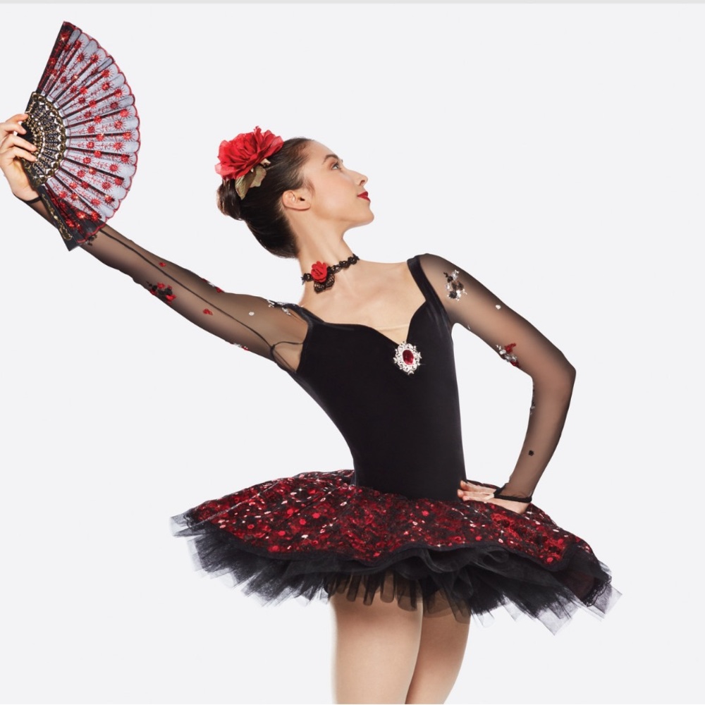 Red and Black Ballet Costume